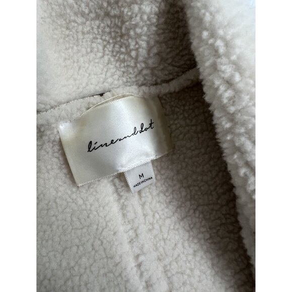 Line and Dot Kinsley Sherpa Coat in Taupe - Picture 5 of 5